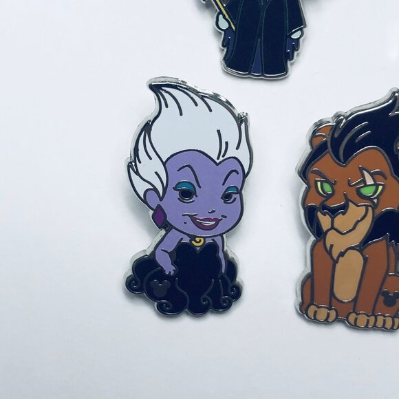 2024 Hidden Disney Disney Villains Complete Set Of 5 Pins - Picture 4 of 11